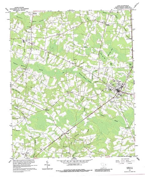 Loris topographic map 1:24,000 scale, South Carolina