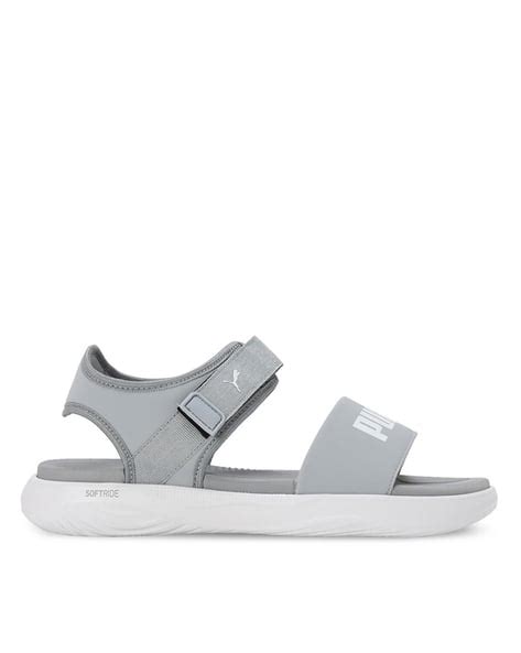 Logo Print Soft Sandals with Velcro Fastening - Price History