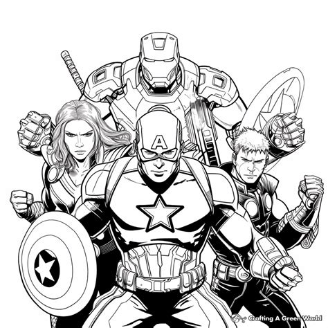 Coloring Pages Of The Avengers