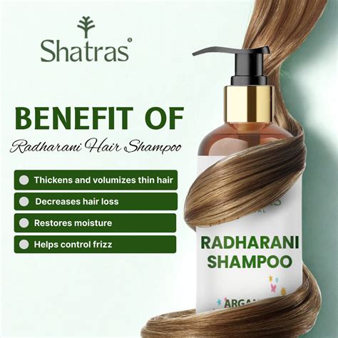 Shatras Radharani Herbal Shampoo – Argan Oil Enriched Care for Hair St