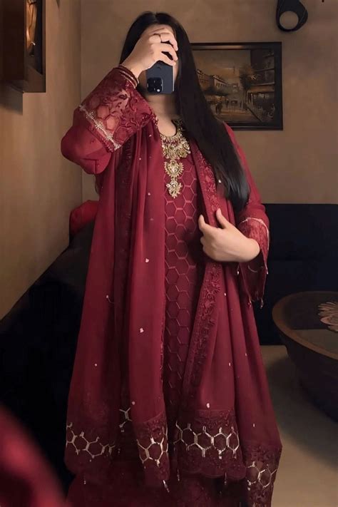 Eid Special Maroon Color Sharara Suit For Girls - Anaya Designer Studio