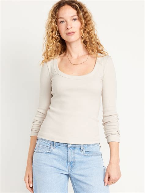 Women's Long Sleeve Fitted Shirts | Old Navy