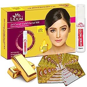 Lilium Gold Facial Kit Cellular Renew Activation System, 120g : Amazon ...