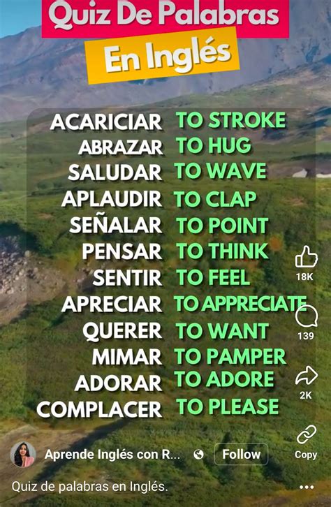 Pin by mercedes on Ingles in 2025 | Spanish words for beginners, Basic ...