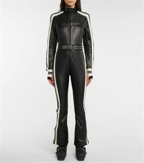 Perfect Moment Crystal faux leather ski suit Perfect Moment