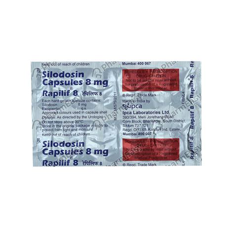Rapilif 8 MG Capsule (10): Uses, Side Effects, Price & Dosage | PharmEasy