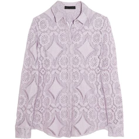 Burberry Prorsum Lace shirt ($995) found on Polyvore