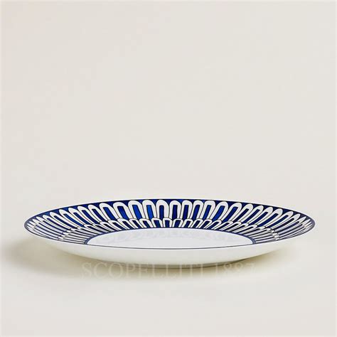 Hermes Dessert Plate Bleus d'Ailleurs - Luxury Hermes China