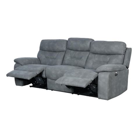Buy Paradise 3 Seater Motorized Recliner In Grey Color - GetMyCouch