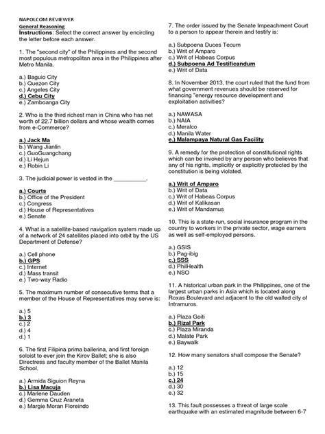 Image result for Napolcom Reviewer