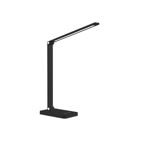 Flexo LED con batería recargable Attom Negro 5W 610Lm 3CCT Dim
