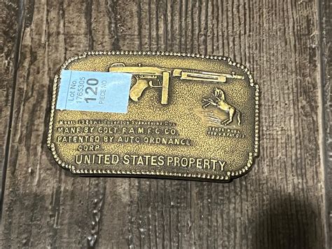 Lot - Cool colt firearms belt buckles