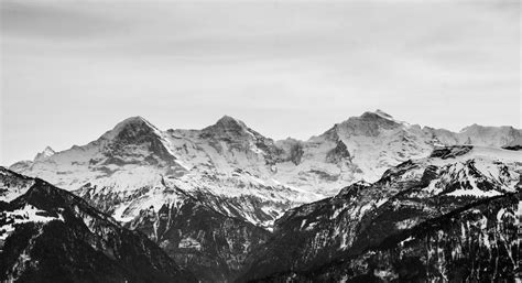 Black and White Mountain Wallpapers - Top Free Black and White Mountain ...