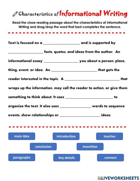 Informative Writing Worksheets 的图像结果