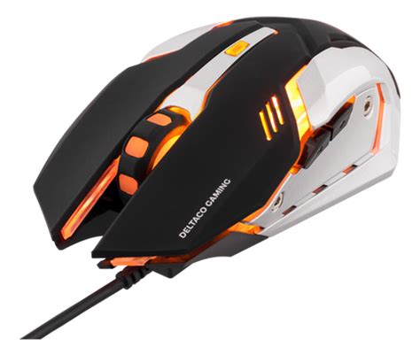 Optical Gaming Mouse with orange LEDs | DELTACO GAMING