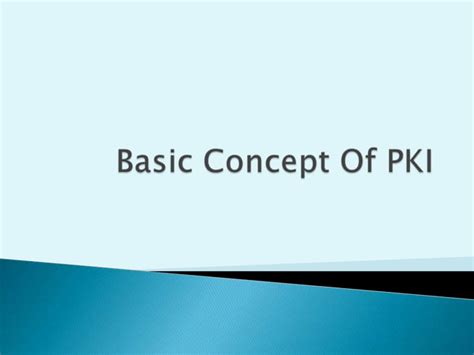 Image result for PKI Explained