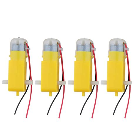 Stemedu 4PCS DC TT Motor Gearbox Motor - 3-6V Dual India | Ubuy