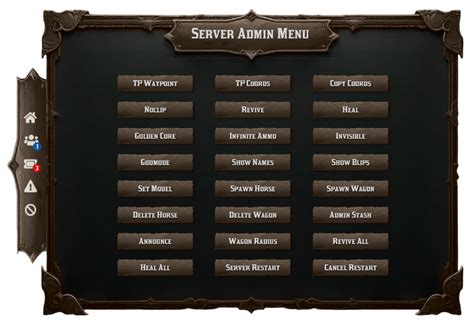 Image result for Admin Menu Redm