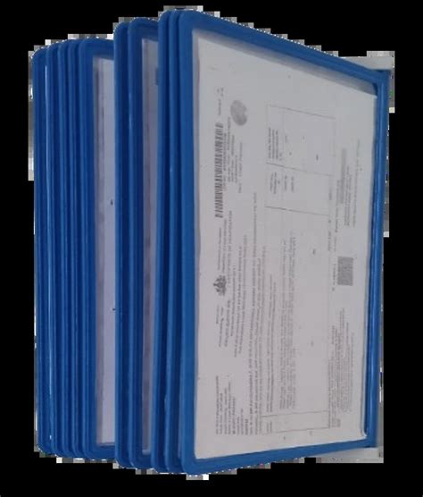 Certificate Wall Unit – Set of 10 (Blue Only)