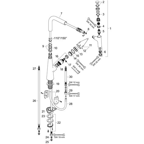 hansgrohe Kitchen mixers: Talis Select M51, Single lever kitchen mixer ...