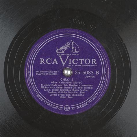 Chlo-e : Mickey Katz and his Kosher-Jammers : Free Download, Borrow ...
