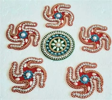 Designer Rangoli ANd Items - Plastic Mat Decorated Rangoli Trader ...