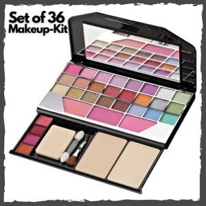 NYN Makeup Kit - Eye-Shadows, Lip Colors, Blushes, Sponges, Brushes ...