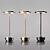 Aluminum Wireless Table Lamp Led Tri-color Touch Dimming Rechargeable ...