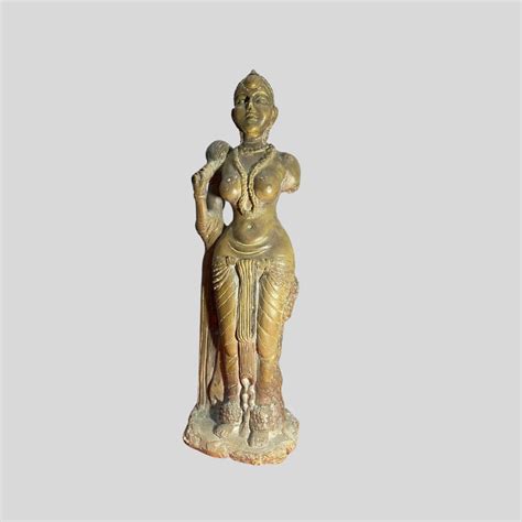 15.5X5 Inches DidarGanj Yakshi Heritage Replicas 3d Sculpture Minatare