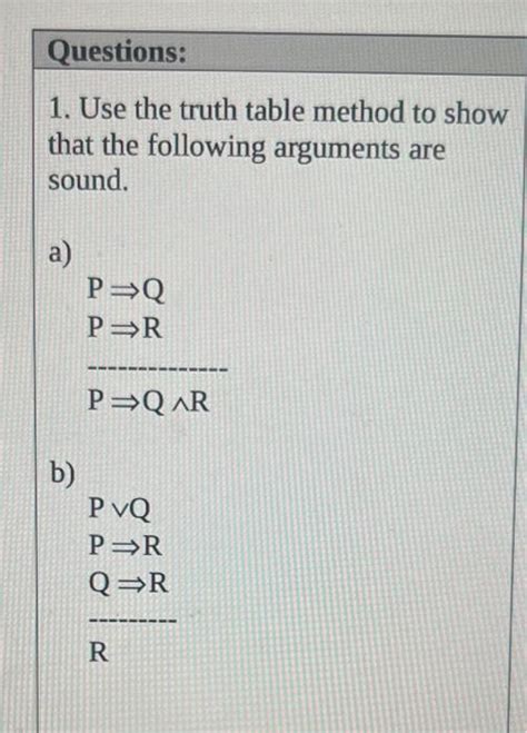 Image result for Truth Table Method