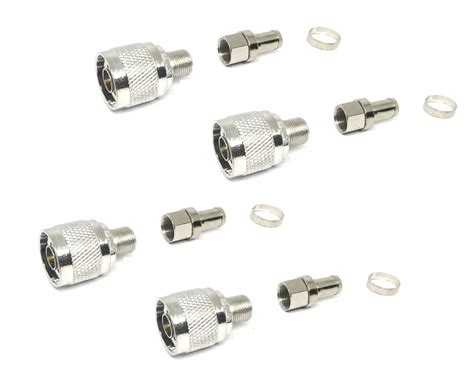jenix N Male Connector for Mobile Signal Booster N Male to F Female ...