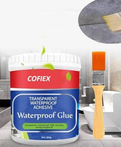 COFIEX Crack Seal Glue with Brush - Transparent Waterproof Solution for ...