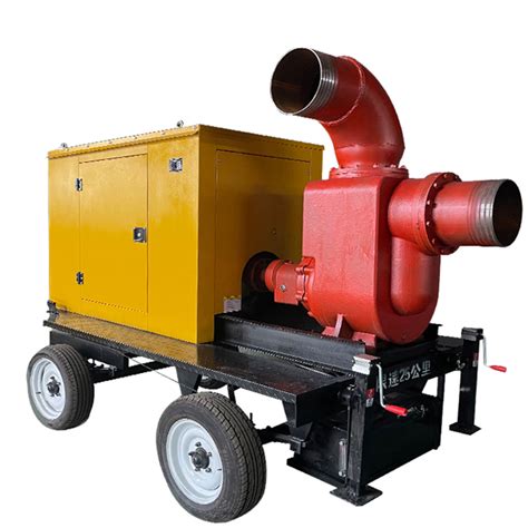 6寸污水泵抽粪泥浆 大吸力大型移动应急防汛排涝柴油水泵抽水机-阿里巴巴