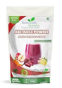 ABC Juice Powder (400.0 Gram), 100% Water Soluble Superfood for Glowing ...