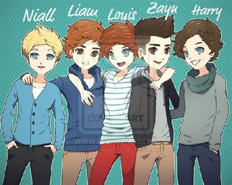 Image result for One Direction Cartoon Characters
