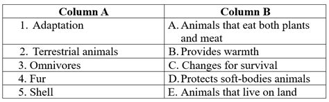 Animal Life Worksheet Solutions - Class 5 Science | with Solutions