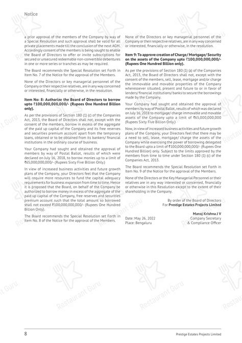 Menu at Prestige Plaza, Bengaluru