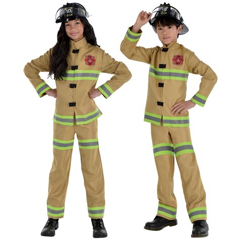 Firefighter Costume for Kids, Jacket and Pants | Party Expert
