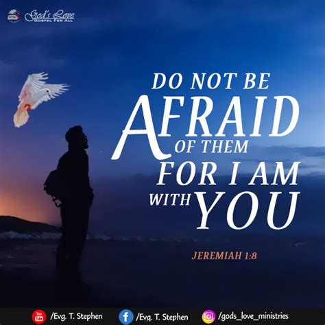 Jeremiah 1:8 :: God's Love Ministries - Today's Promise