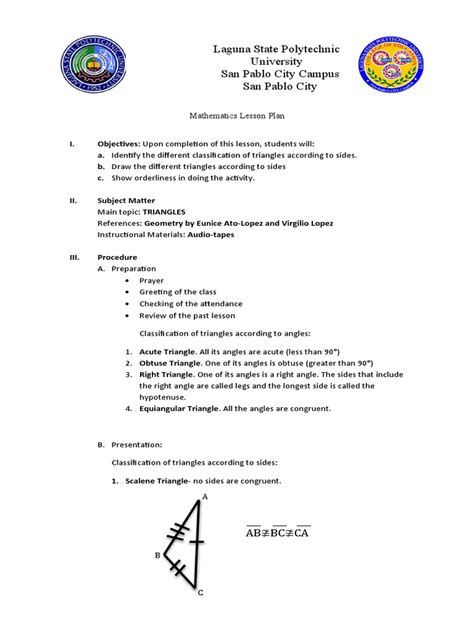 Image result for Class 9 Triangles Lesson Plan