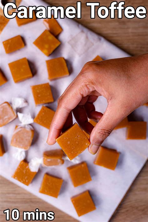 कैरेमल टॉफी रेसिपी | caramel toffee in hindi | कैरेमल कैंडी | चबाने ...
