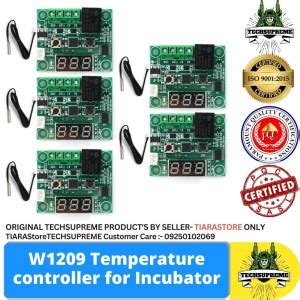 TechSupreme Pack of 5 W1209 Digital Thermostat Temperature controller ...