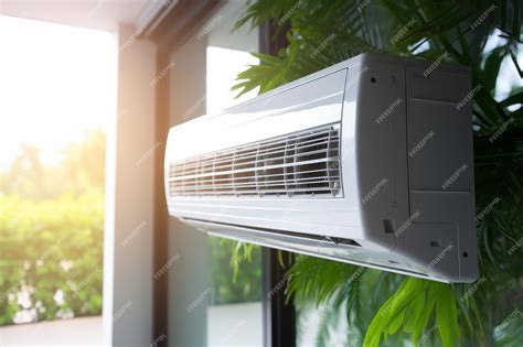 Premium Photo | Detailed view of a sleek and modern wall mounted air ...