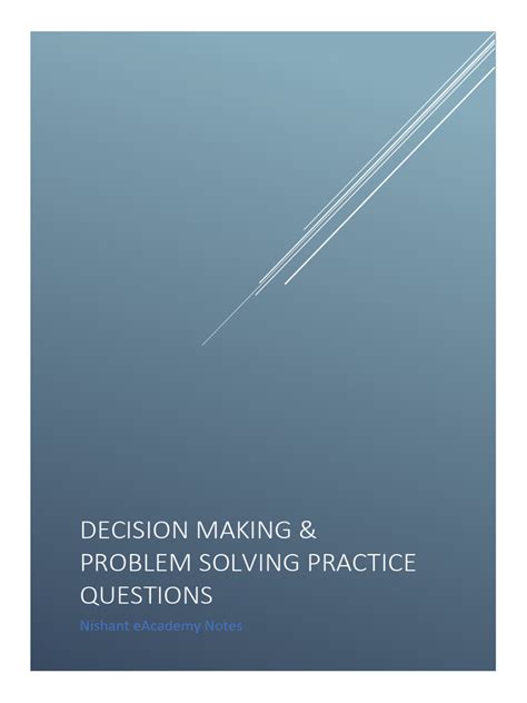 Image result for Problem Solving and Decision-Making PDF