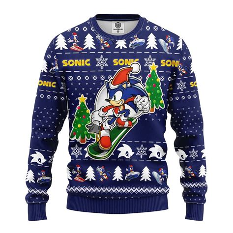 Sonic The Hedgehog Ugly Christmas Sweater 1 - RobinPlaceFabrics