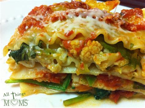 Roasted Vegetable Lasagna   All Things Moms