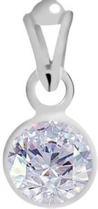 Aanya Jewels Round shape Diamond Colour white Zircon Stone Zircon Metal ...