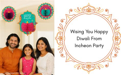 INCHEON PARTY Diwali Hanging Diya Garland Decoration – Set of ...