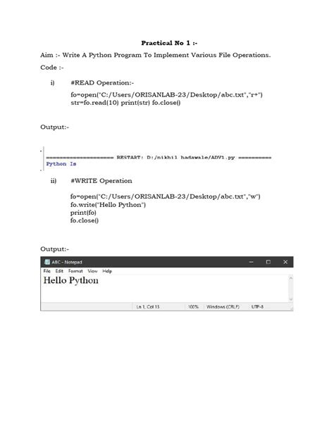 Image result for Python Practical Front Page