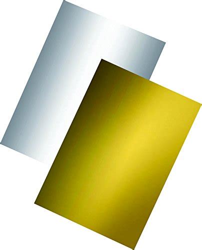 IMPRINT'S A4 Sheets Golden and Silver Sheets 10 Each : Amazon.in ...